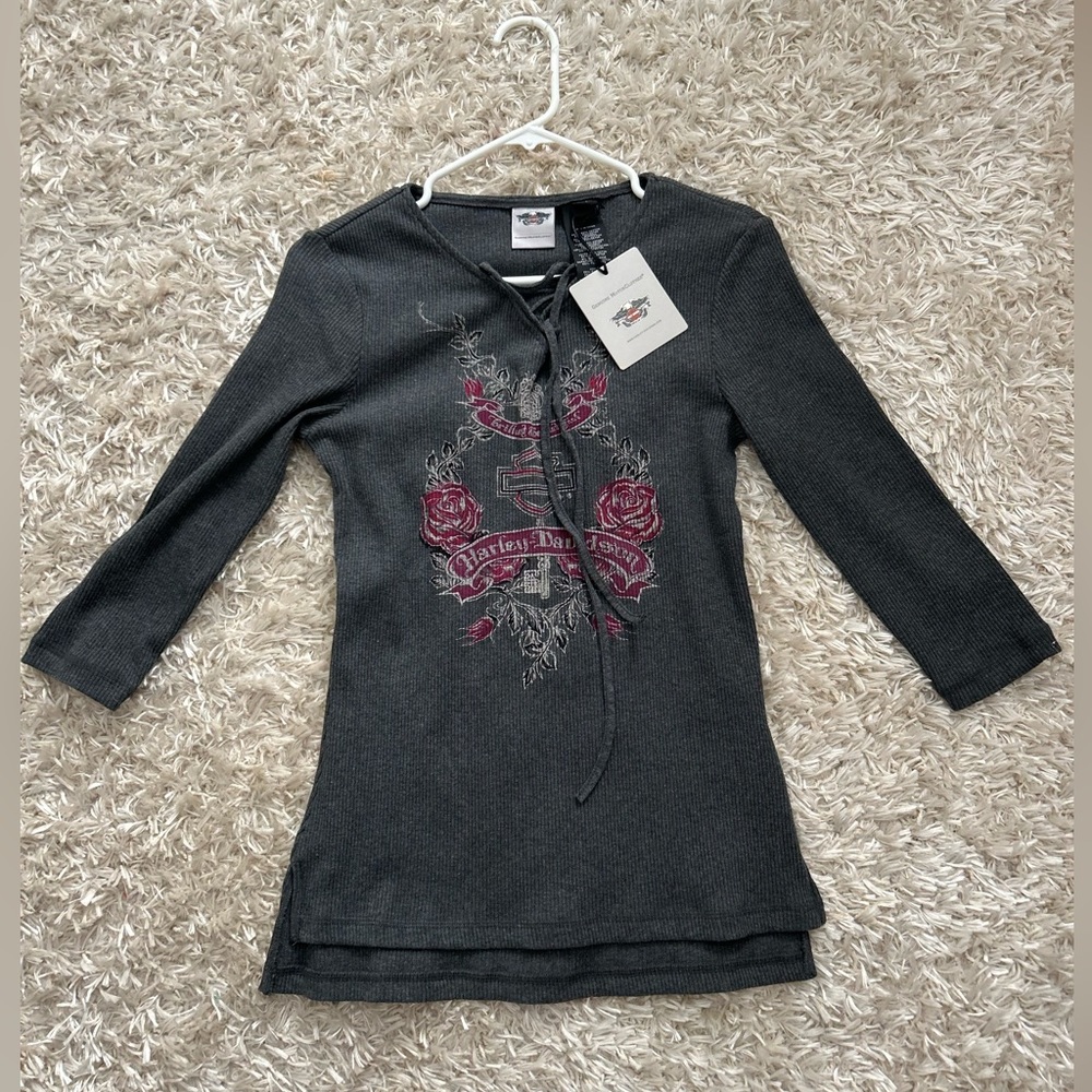 Harley Davidson Women’s 3/4 length shirt